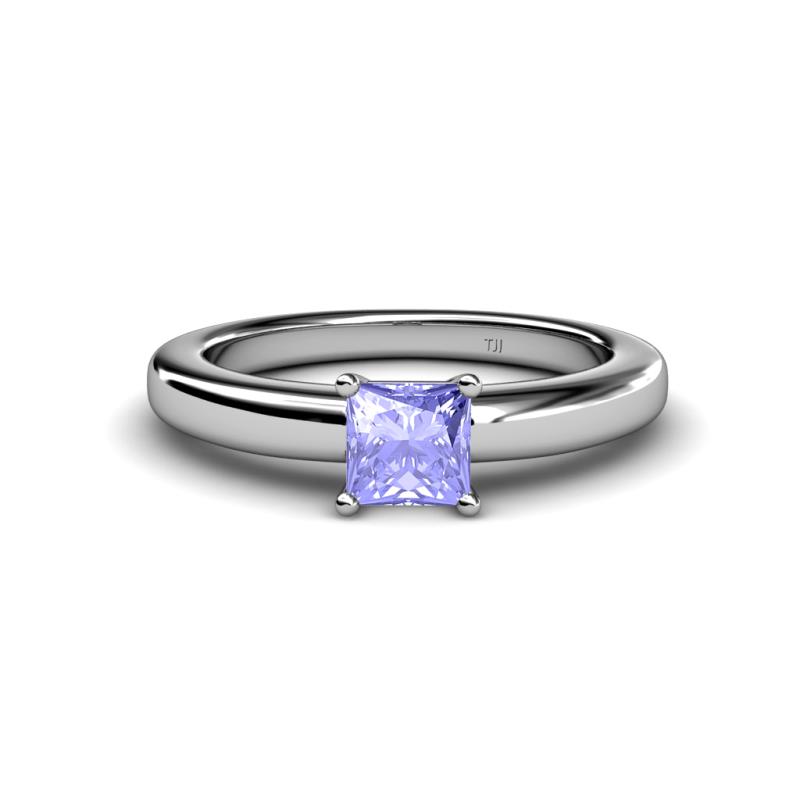 Kyle Princess Cut Tanzanite Solitaire Engagement Ring 