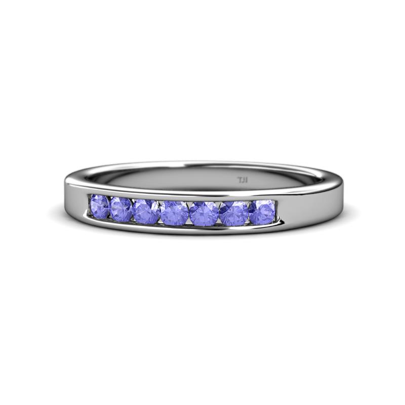 Kathiryn 2.70 mm Tanzanite 7 Stone Wedding Band 