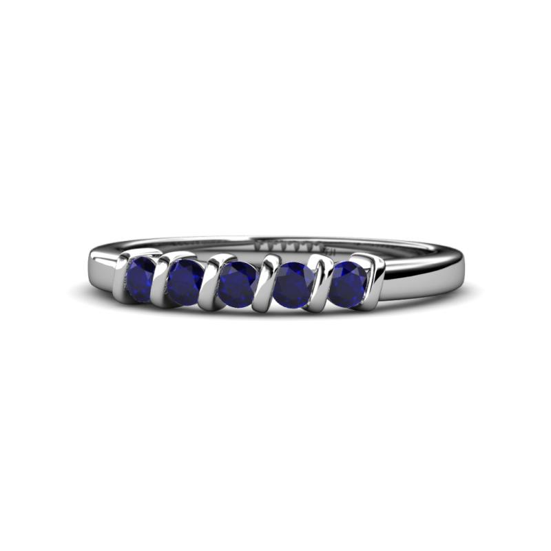 Talia Blue Sapphire Wedding Band 