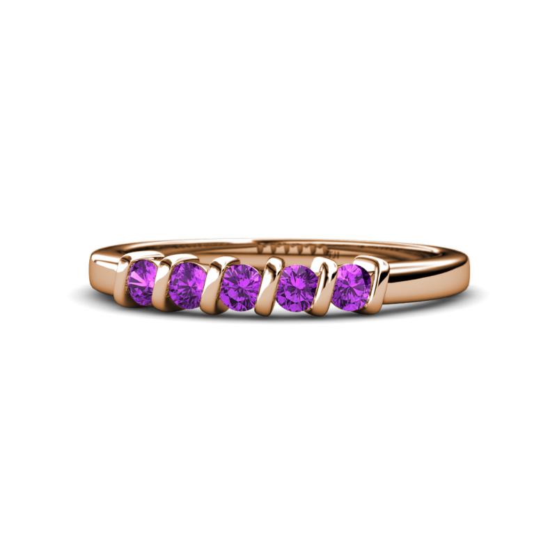 Talia Amethyst Wedding Band 