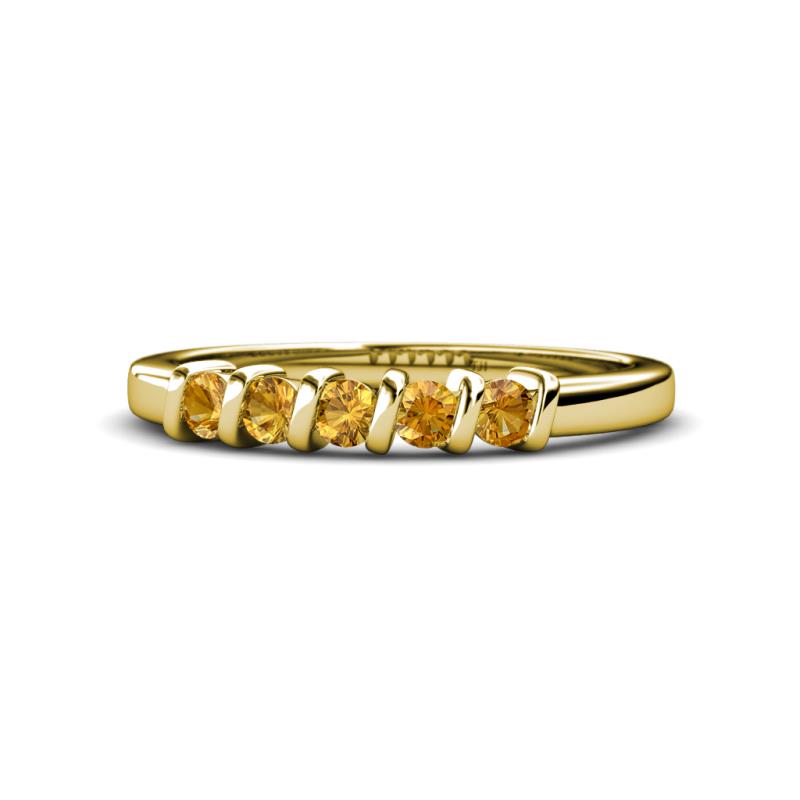 Talia Citrine Wedding Band 