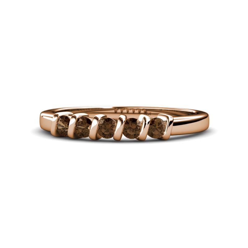 Talia Smoky Quartz Wedding Band 