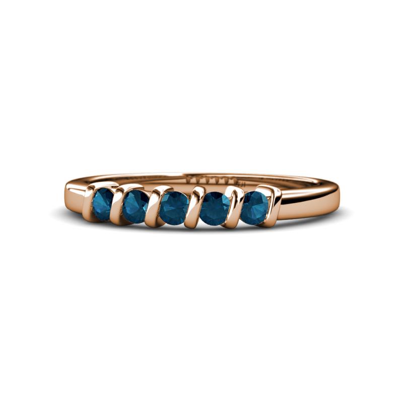 Talia Blue Diamond Wedding Band 