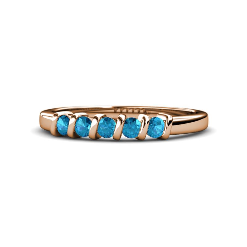 Talia London Blue Topaz Wedding Band 