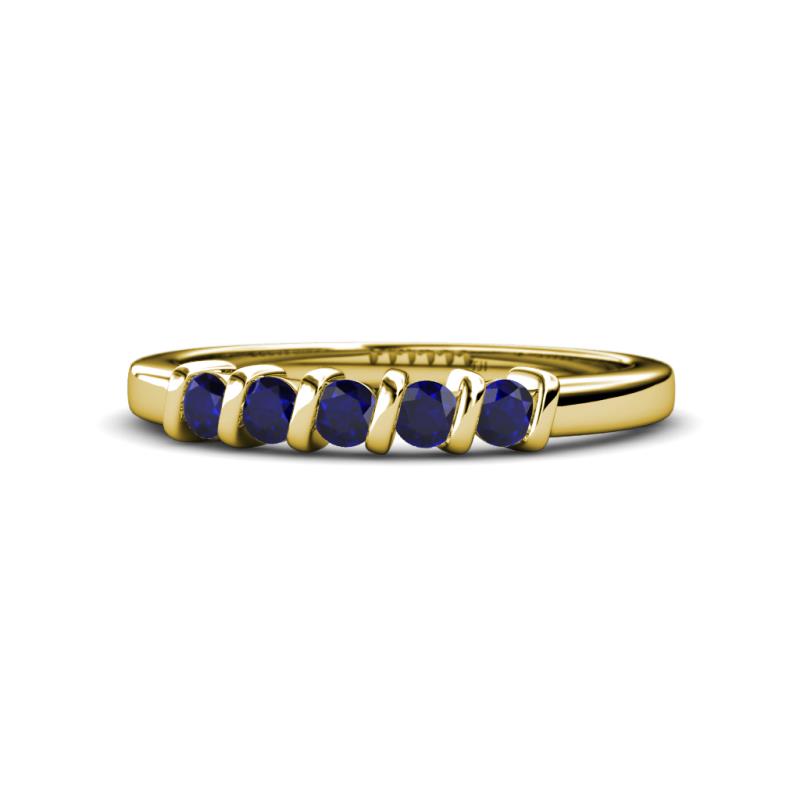 Talia Blue Sapphire Wedding Band 