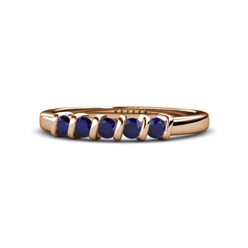 Talia Blue Sapphire Wedding Band 