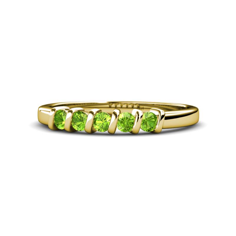 Talia Peridot Wedding Band 
