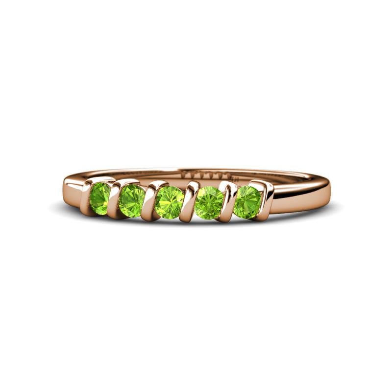 Talia Peridot Wedding Band 