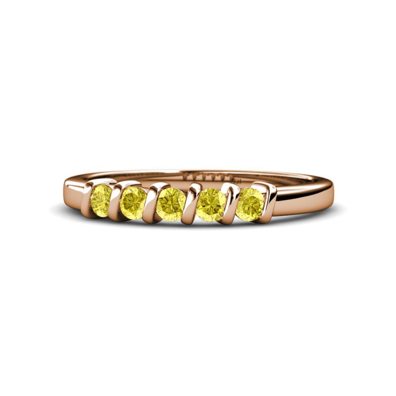 Talia Yellow Sapphire Wedding Band 