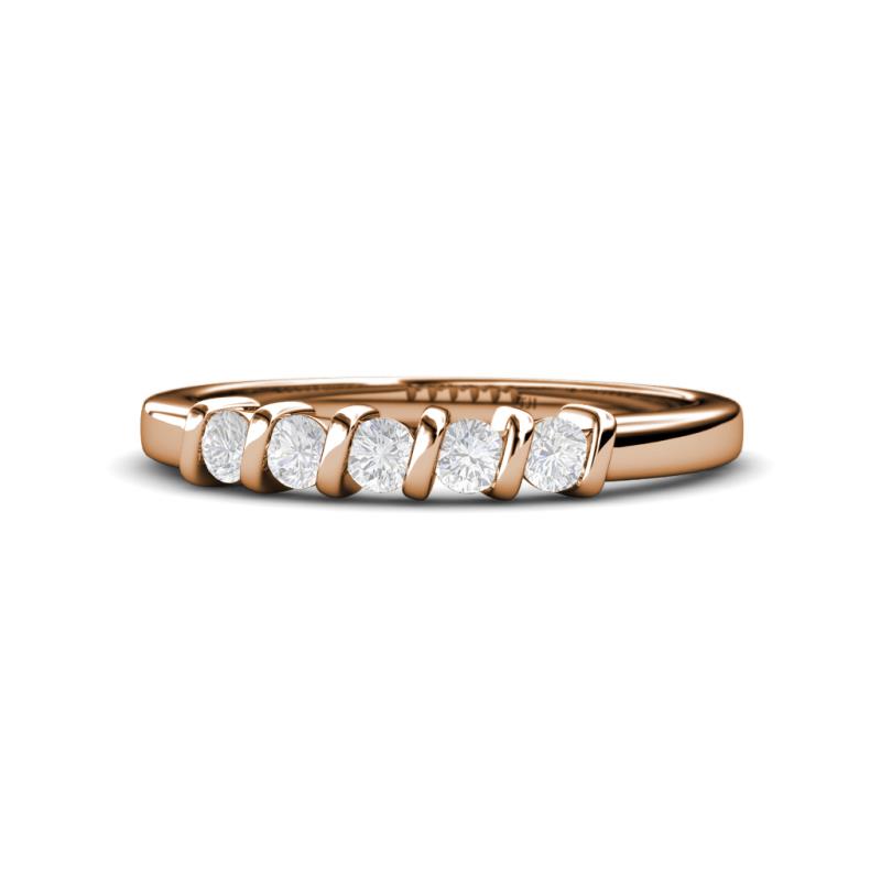 Talia White Sapphire Wedding Band 
