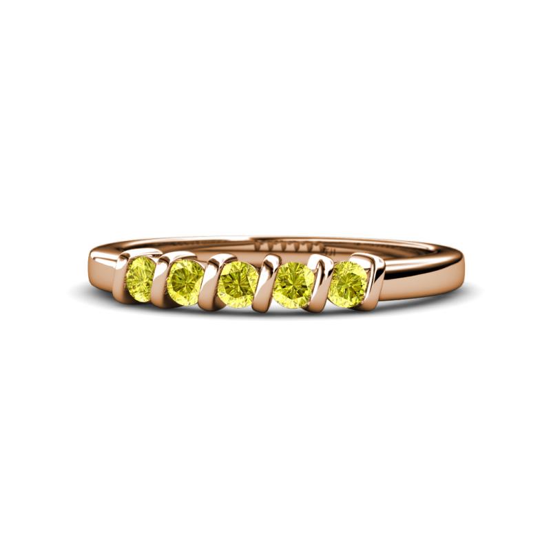 Talia Yellow Diamond Wedding Band 