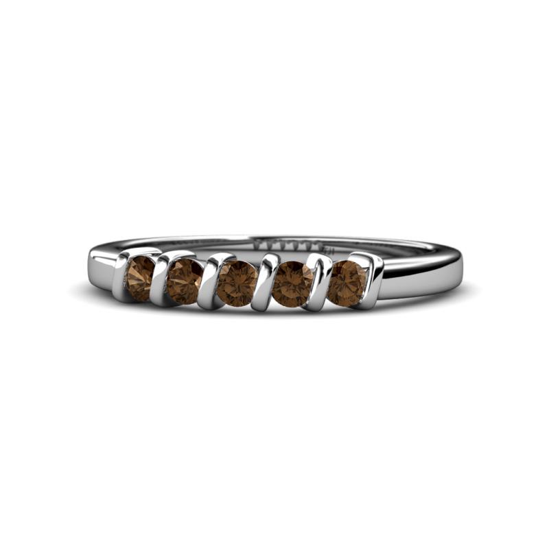Talia Smoky Quartz Wedding Band 