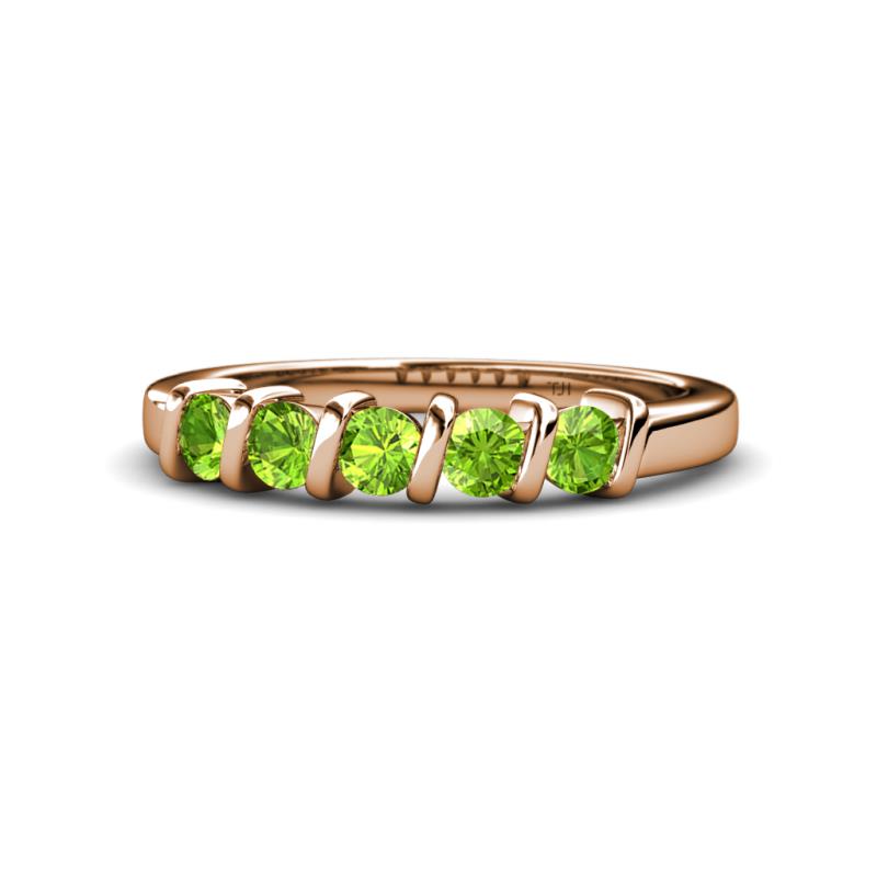 Talia Peridot Wedding Band 