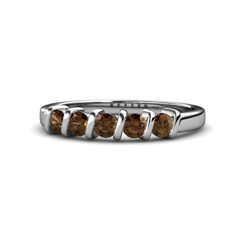 Talia Smoky Quartz Wedding Band 