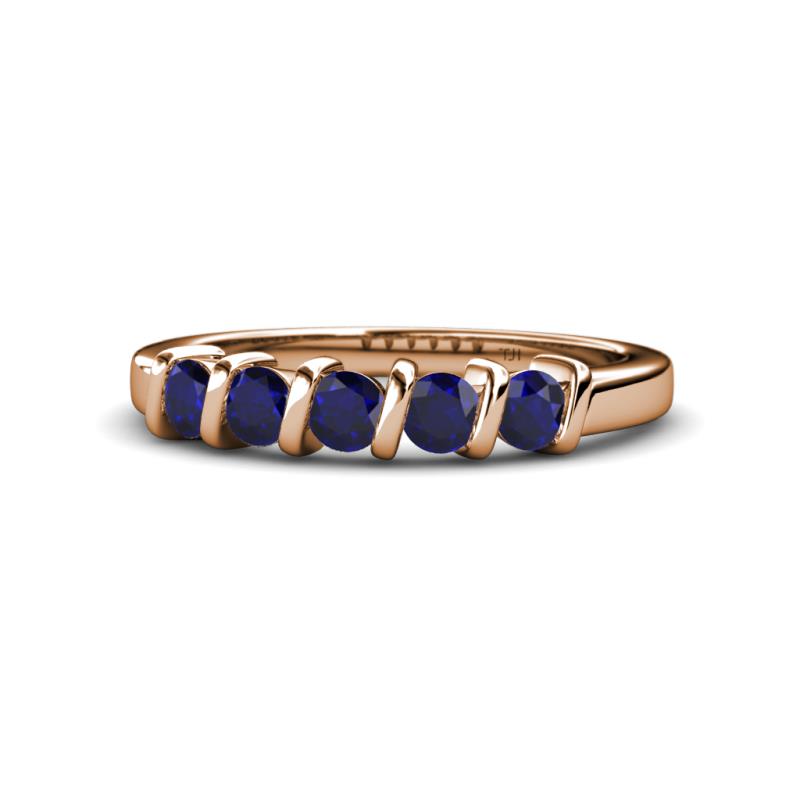 Talia Blue Sapphire Wedding Band 