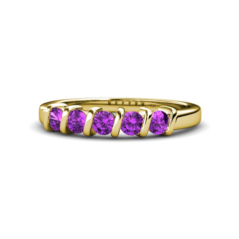 Talia Amethyst Wedding Band 