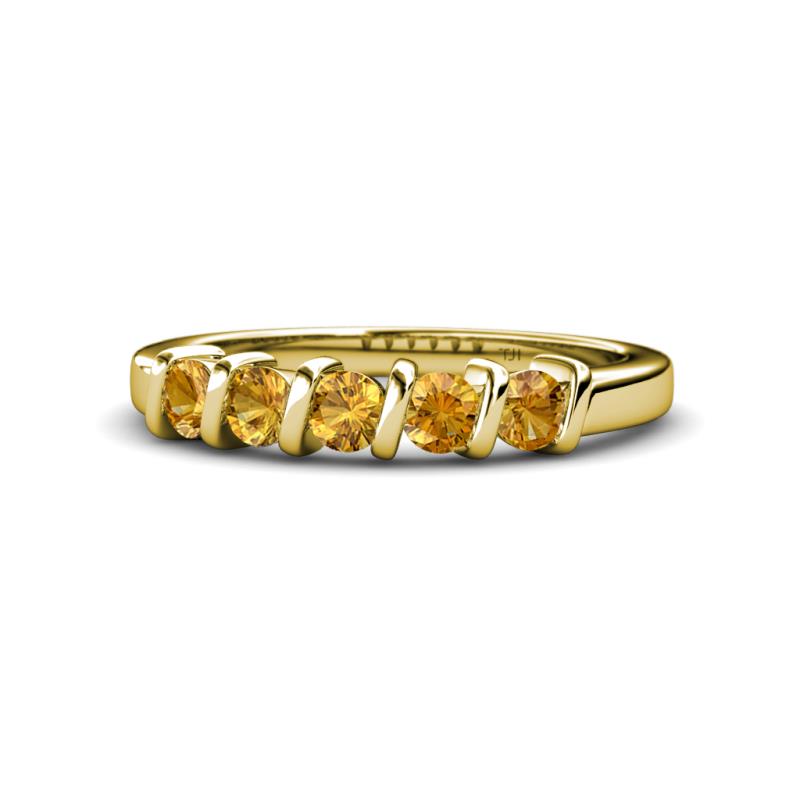 Talia Citrine Wedding Band 