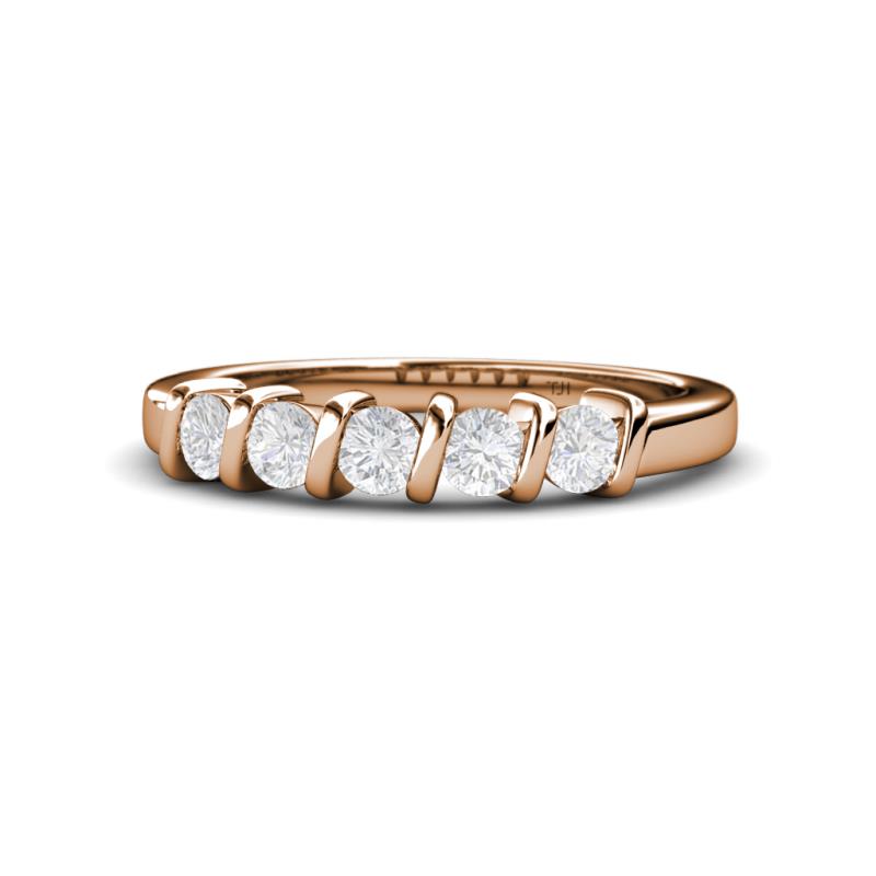 Talia White Sapphire Wedding Band 