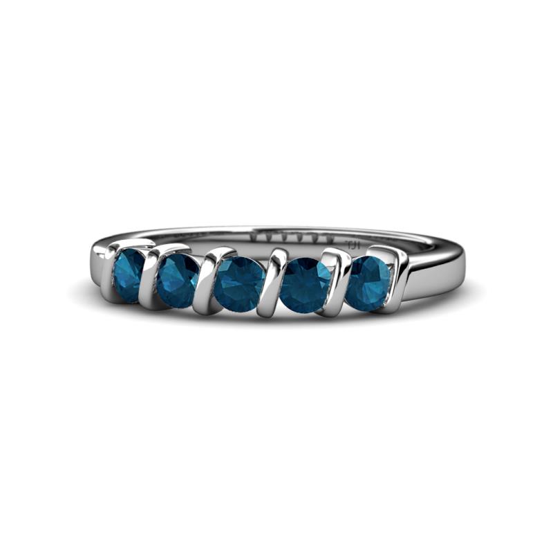 Talia Blue Diamond Wedding Band 