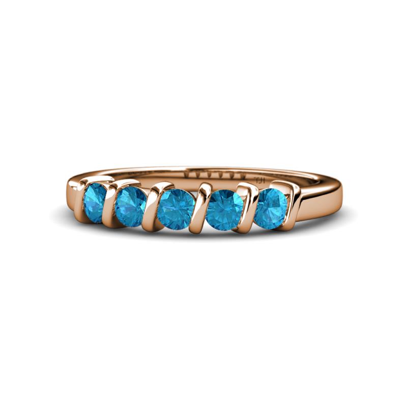 Talia London Blue Topaz Wedding Band 