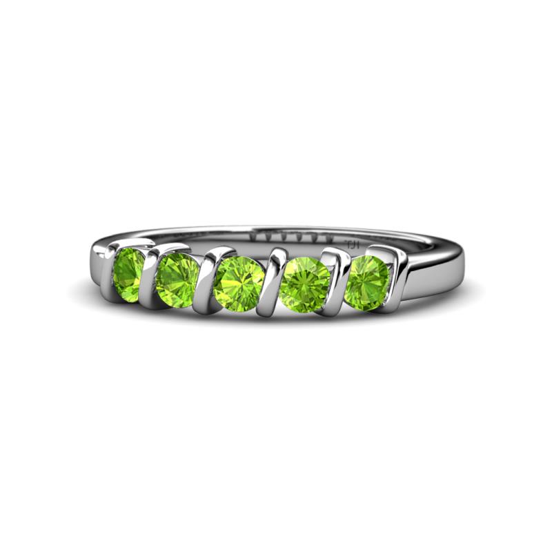 Talia Peridot Wedding Band 