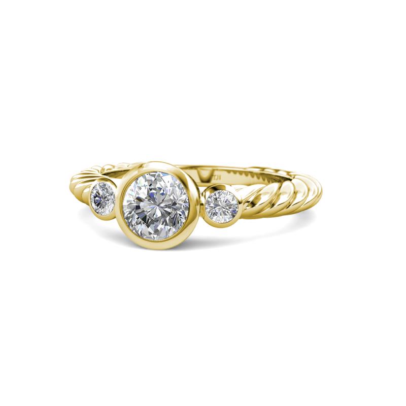 Azalea Diamond Three Stone Ring 