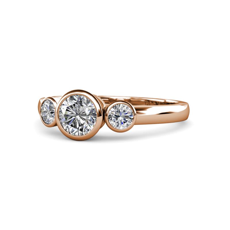 Avrit Diamond Three Stone Engagement Ring 