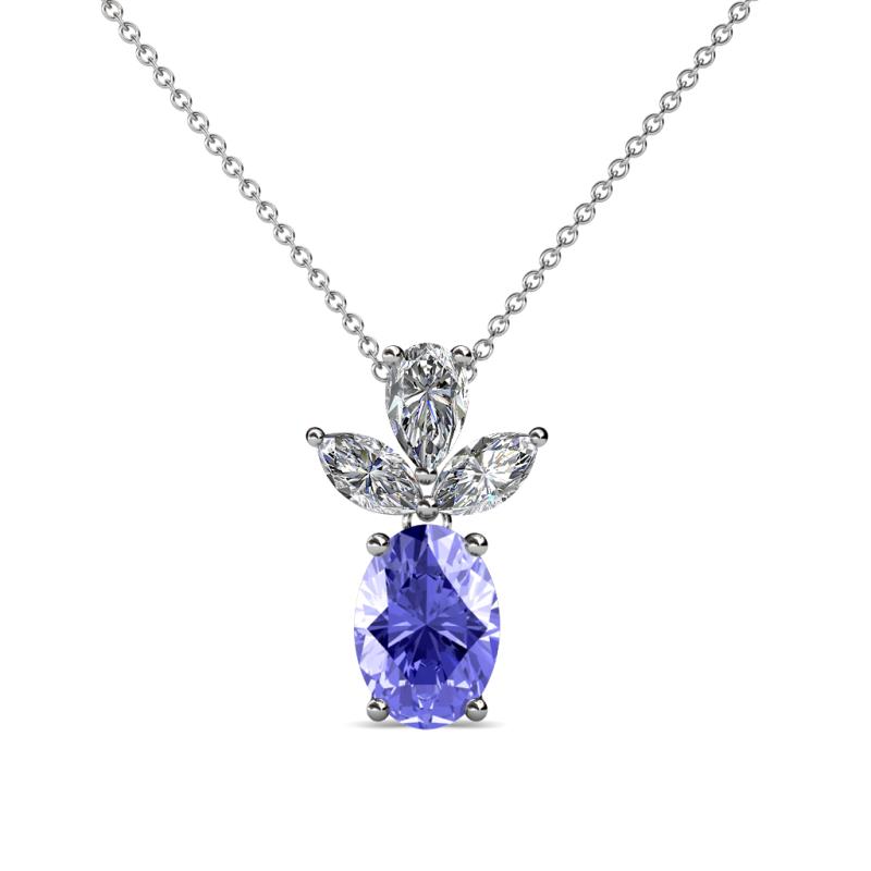 Rayen Tanzanite and Diamond Slider Pendant 
