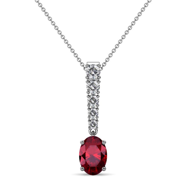 Orah Ruby and Diamond Journey Pendant 