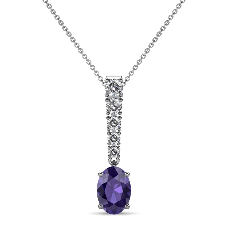Orah Iolite and Diamond Journey Pendant 