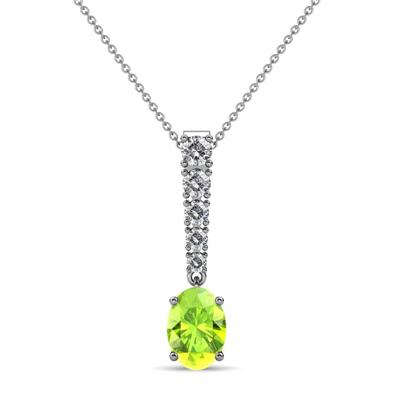 Orah Peridot and Diamond Journey Pendant 