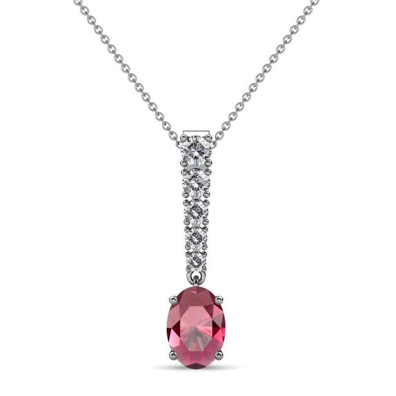 Orah Rhodolite Garnet and Diamond Journey Pendant 