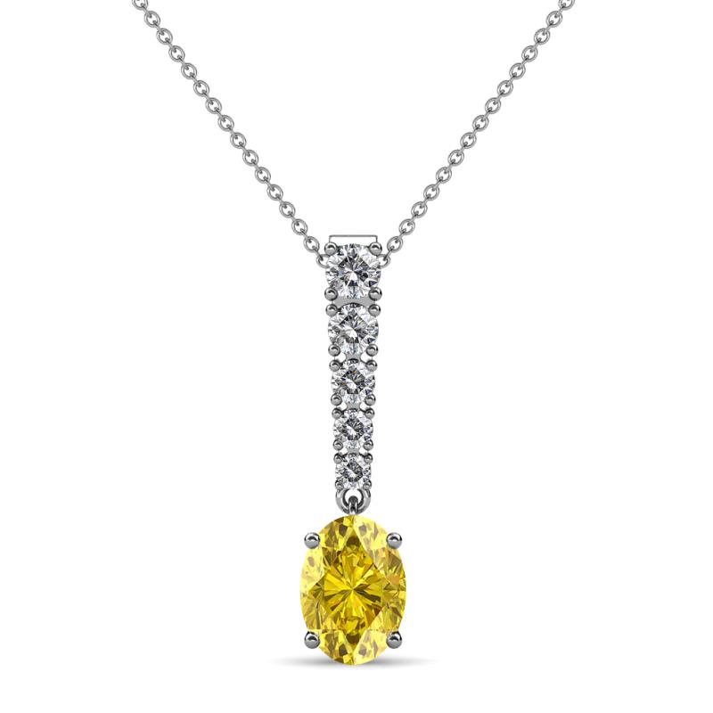 Orah Yellow Sapphire and Diamond Journey Pendant 