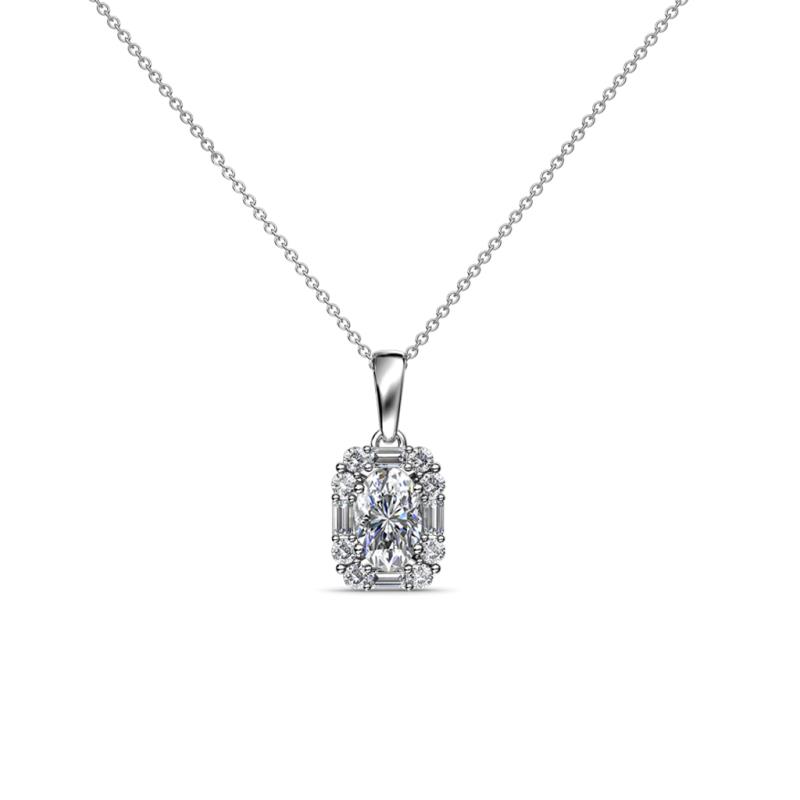 Edlyn Diamond Halo Pendant 