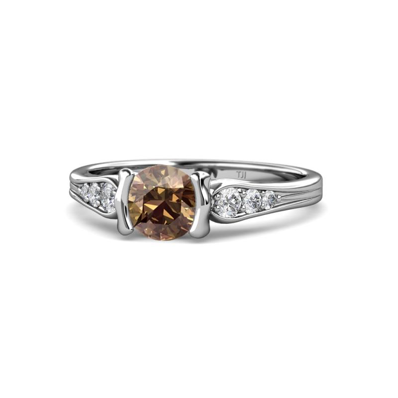 Alana Signature Smoky Quartz and Diamond Engagement Ring 