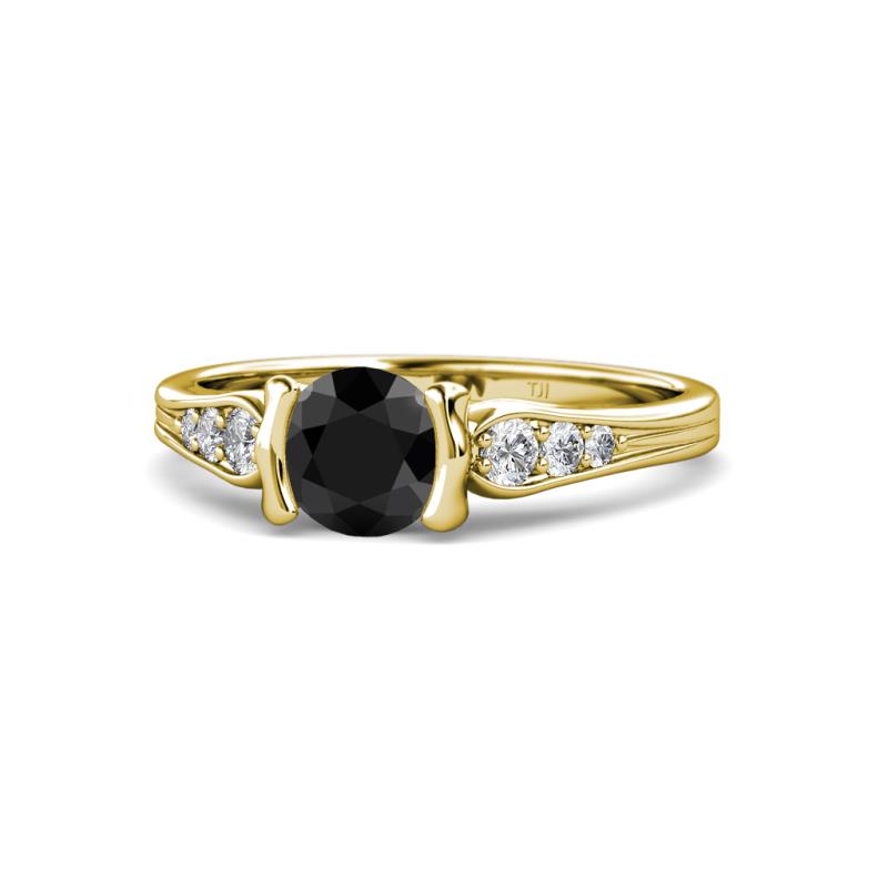 Alana Signature Black and White Diamond Engagement Ring 