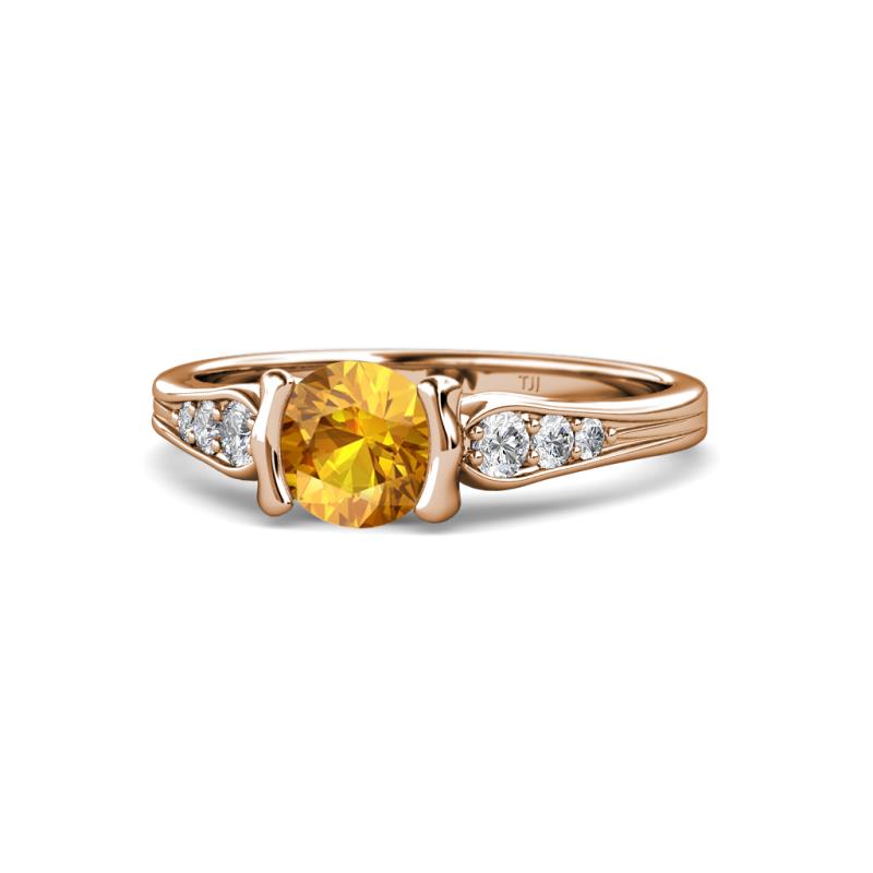 Alana Signature Citrine and Diamond Engagement Ring 