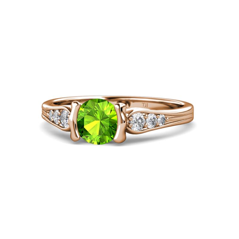 Alana Signature Peridot and Diamond Engagement Ring 