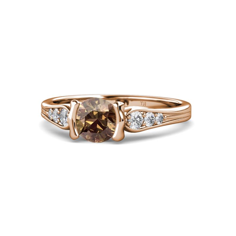 Alana Signature Smoky Quartz and Diamond Engagement Ring 