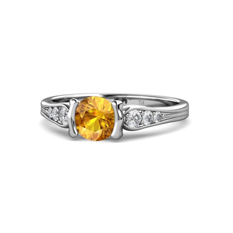 Alana Signature Citrine and Diamond Engagement Ring 