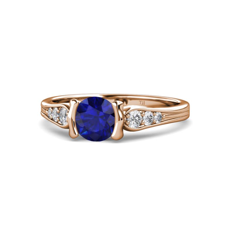 Alana Signature Blue Sapphire and Diamond Engagement Ring 