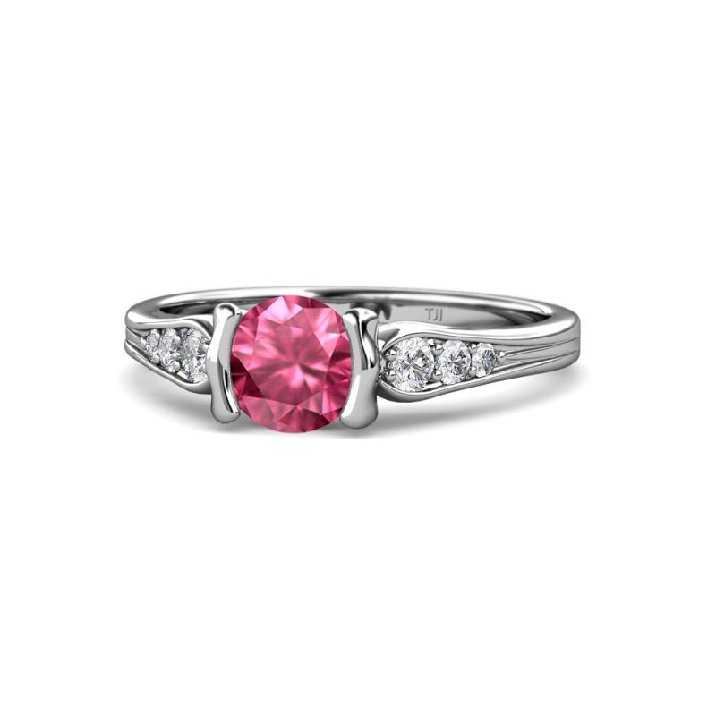 Alana Signature Pink Tourmaline and Diamond Engagement Ring 