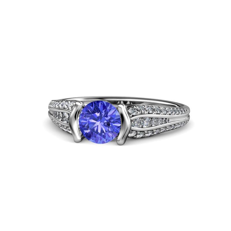 Alair Signature Tanzanite and Diamond Engagement Ring 