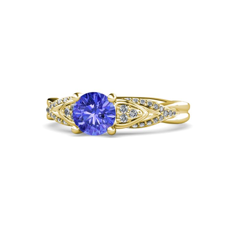 Belinda Signature Tanzanite and Diamond Engagement Ring 