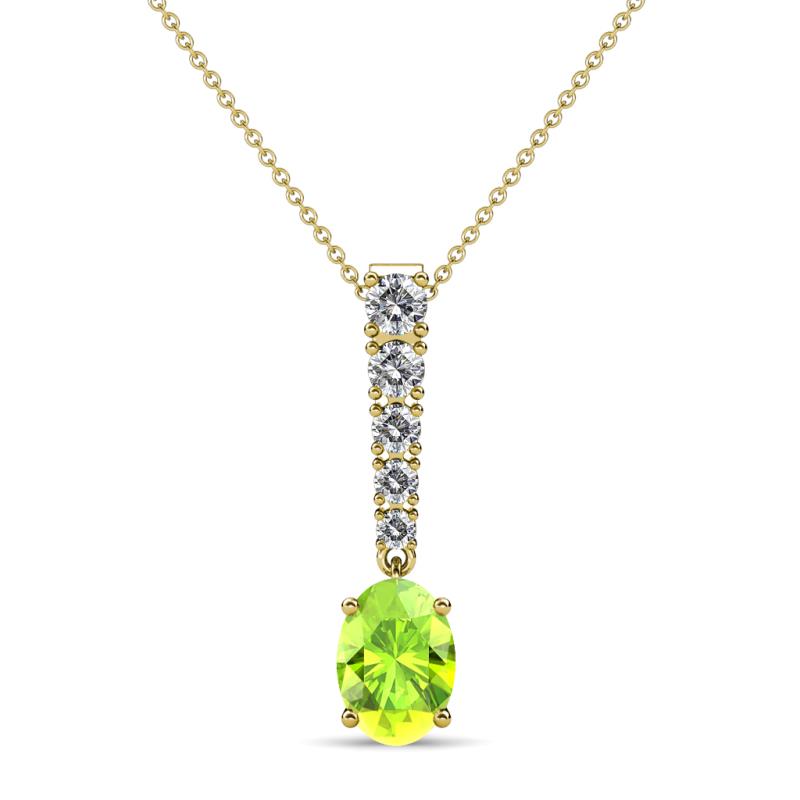 Orah Peridot and Diamond Journey Pendant 