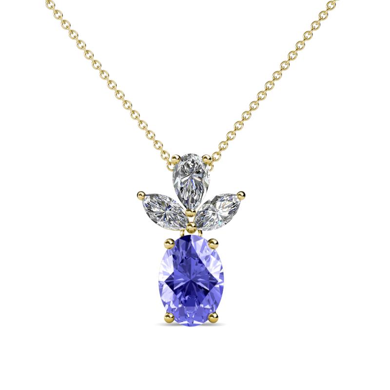 Rayen Tanzanite and Diamond Slider Pendant 