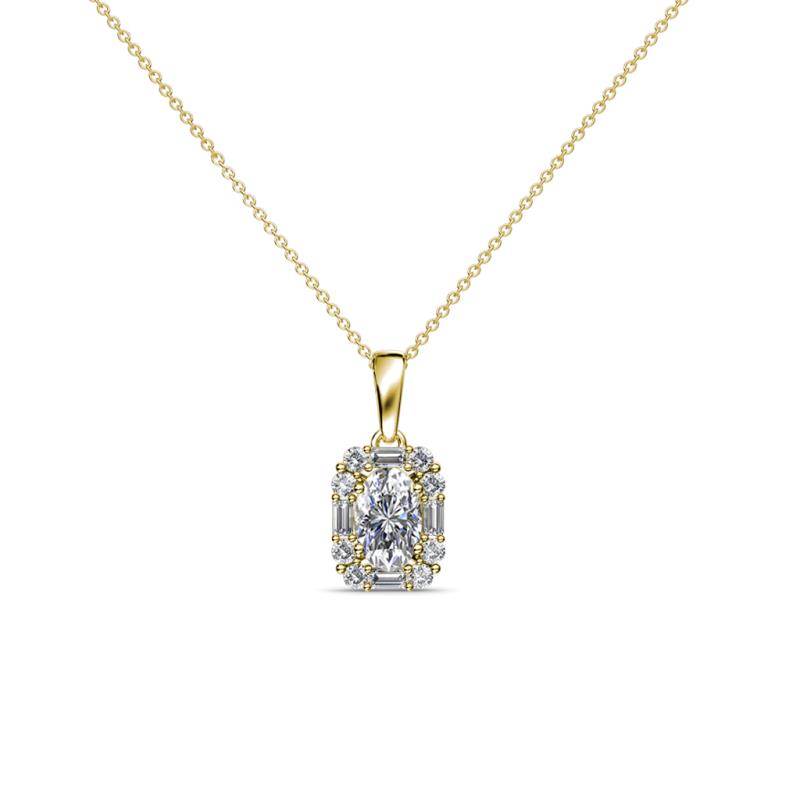 Edlyn Diamond Halo Pendant 