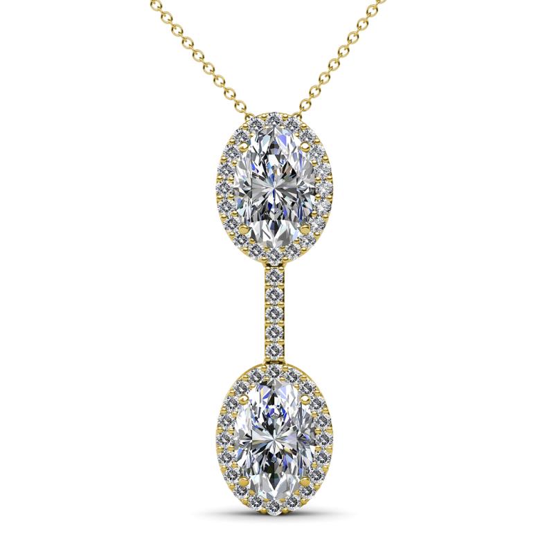 Zaneta Diamond Halo Slider Pendant 