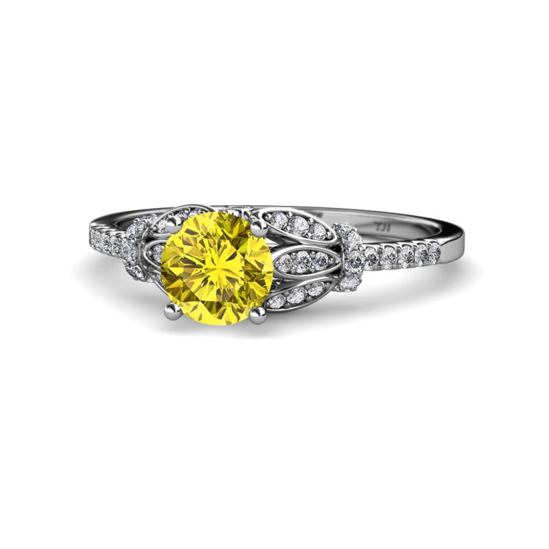 Katelle Desire Yellow and White Diamond Engagement Ring 