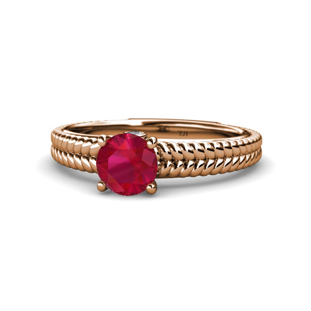 Kelis Desire Ruby and Diamond Engagement Ring 